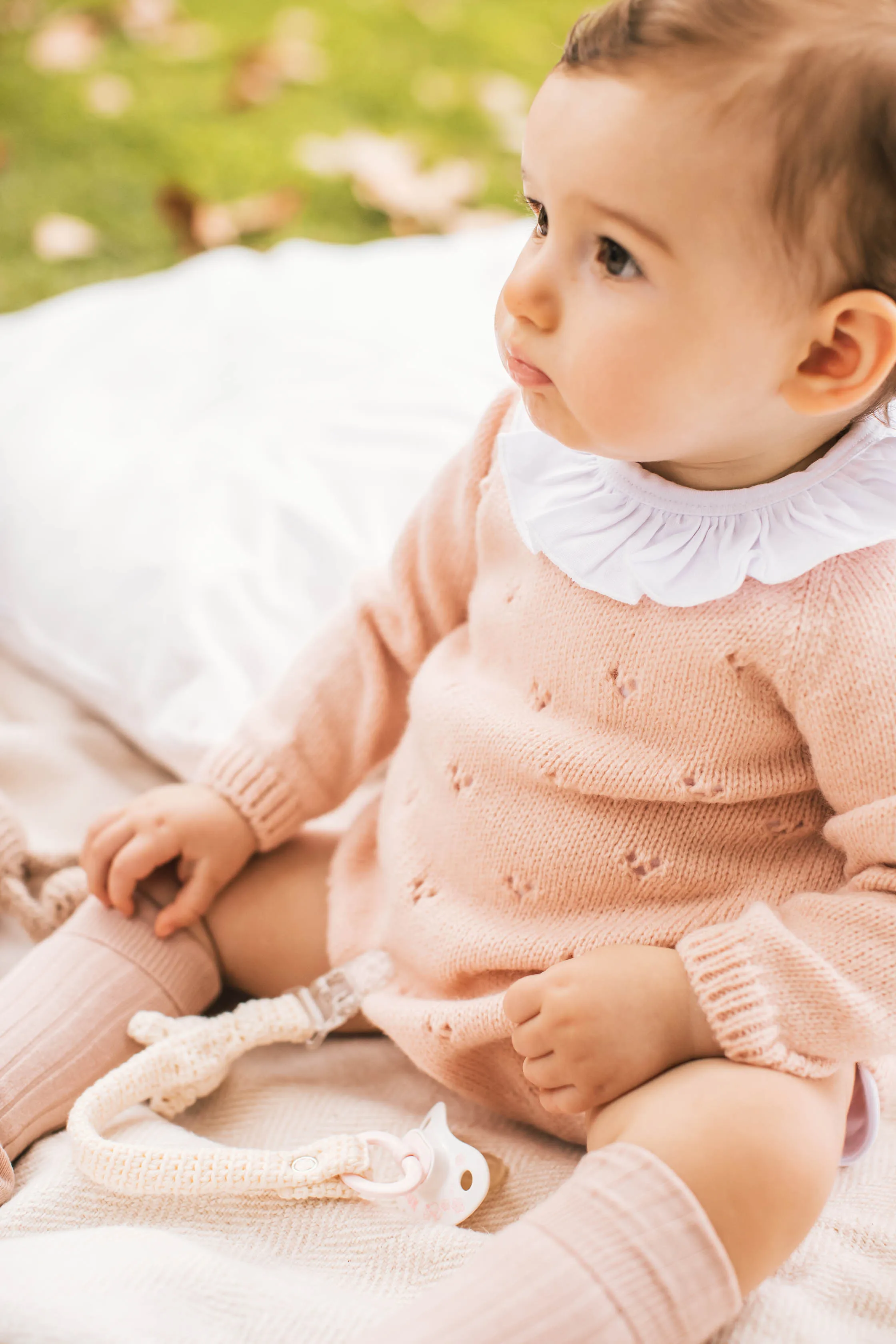 Classic baby pierced romper (pre-order)