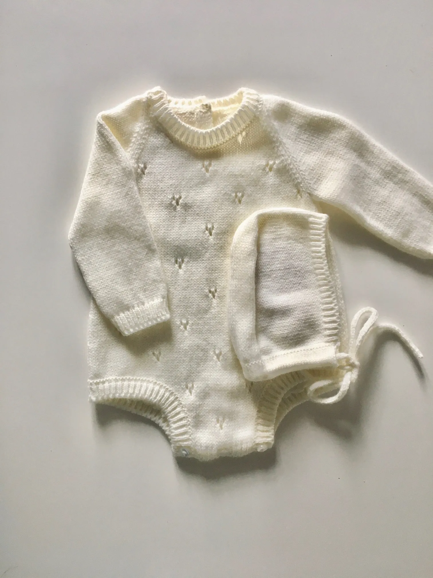 Classic baby pierced romper (pre-order)