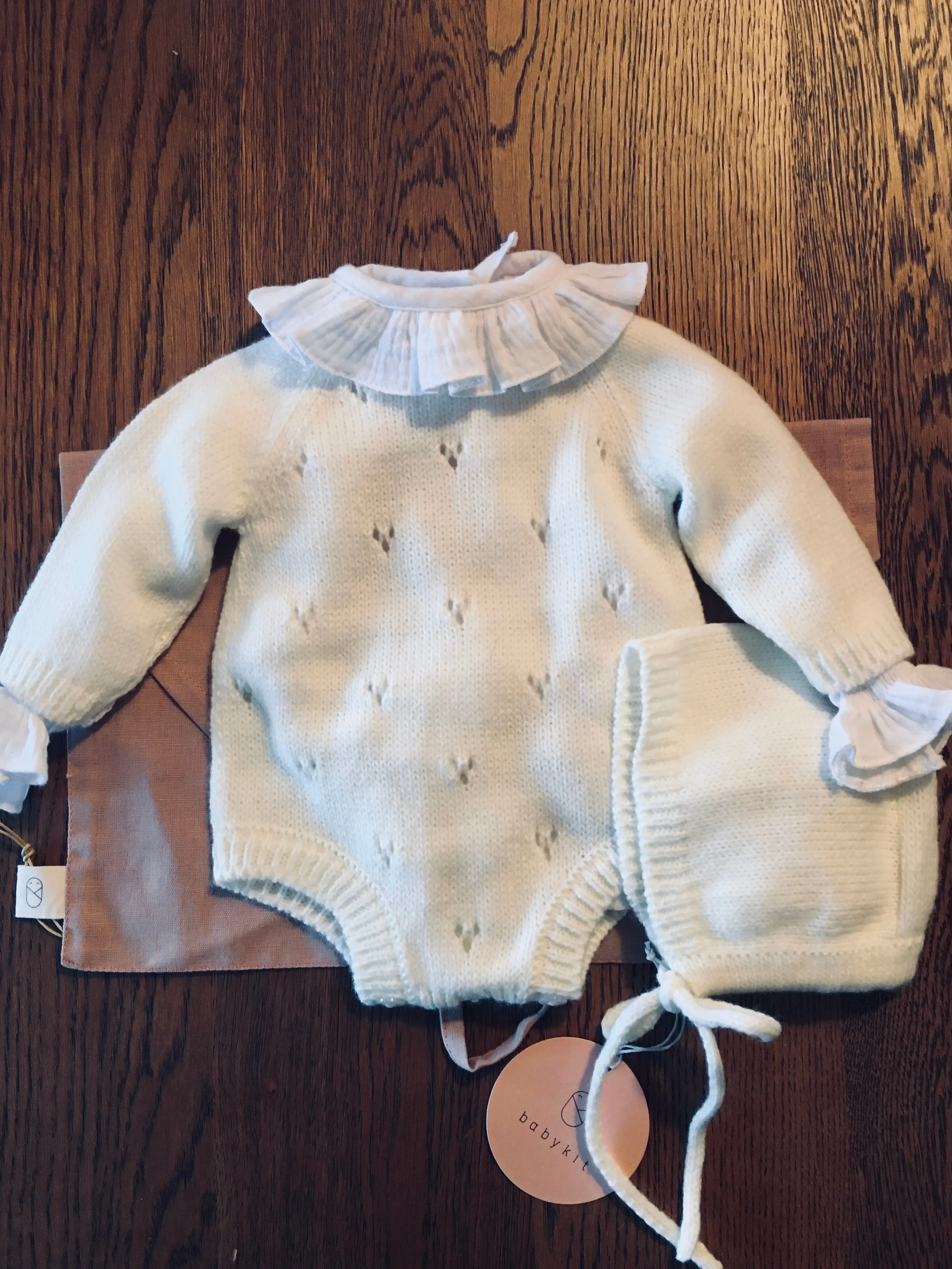 Classic baby pierced romper (pre-order)