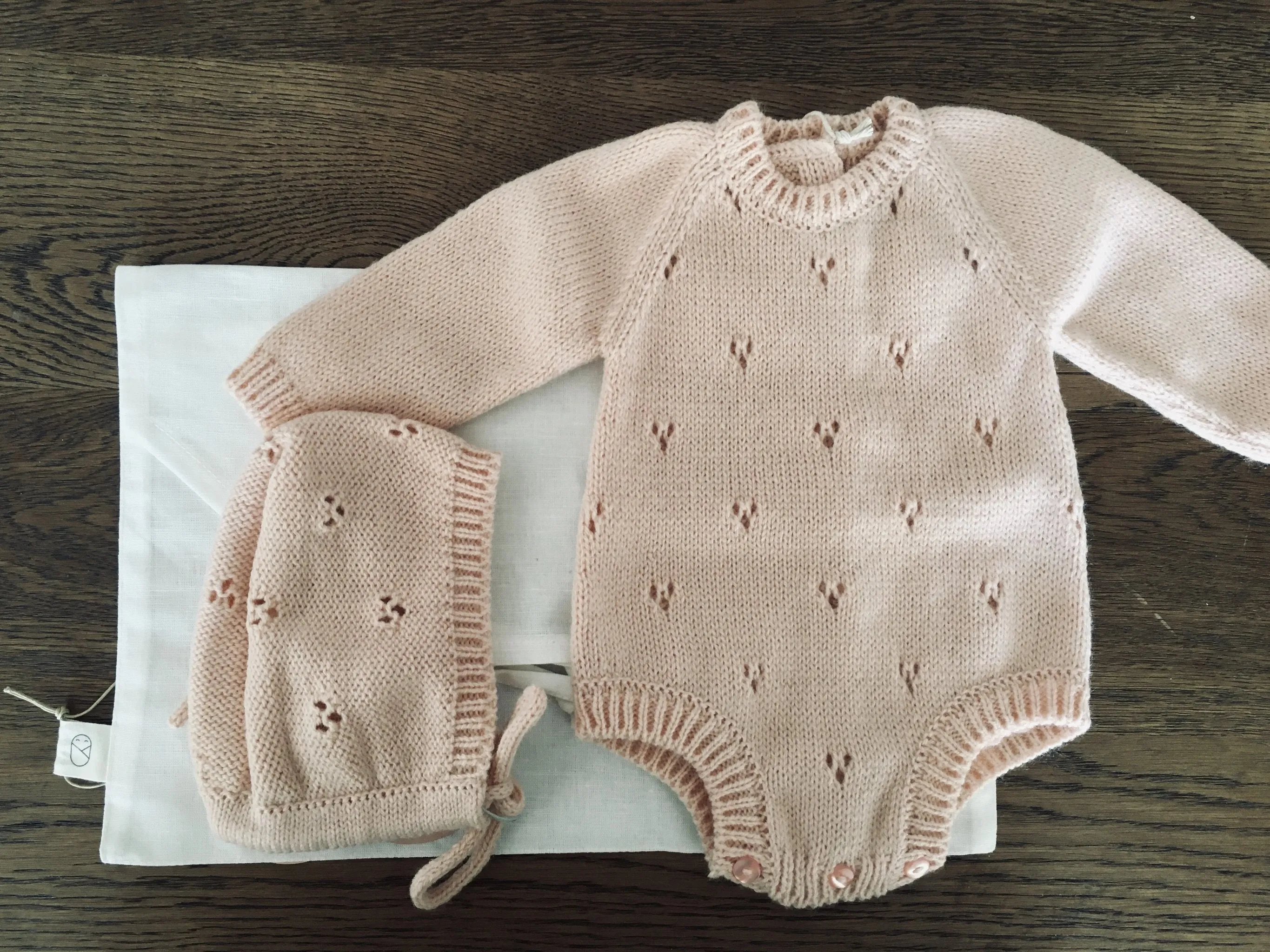 Classic baby pierced romper (pre-order)