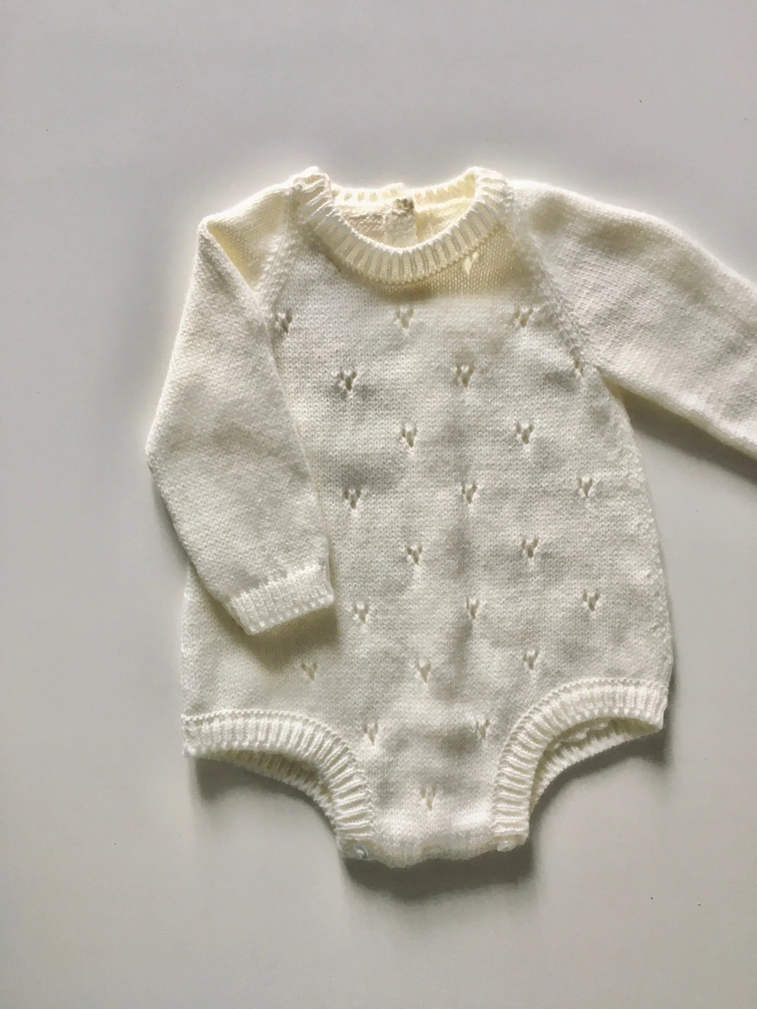 Classic baby pierced romper (pre-order)