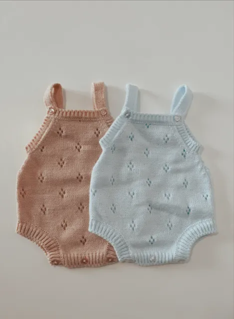 Classic newborn pierced romper (pre-order)