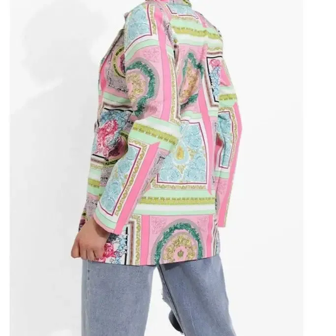 Colorfull Mandalas Long Sleeve Blazer