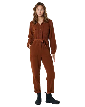 Combi Searcher Jumpsuit in Dark Brown