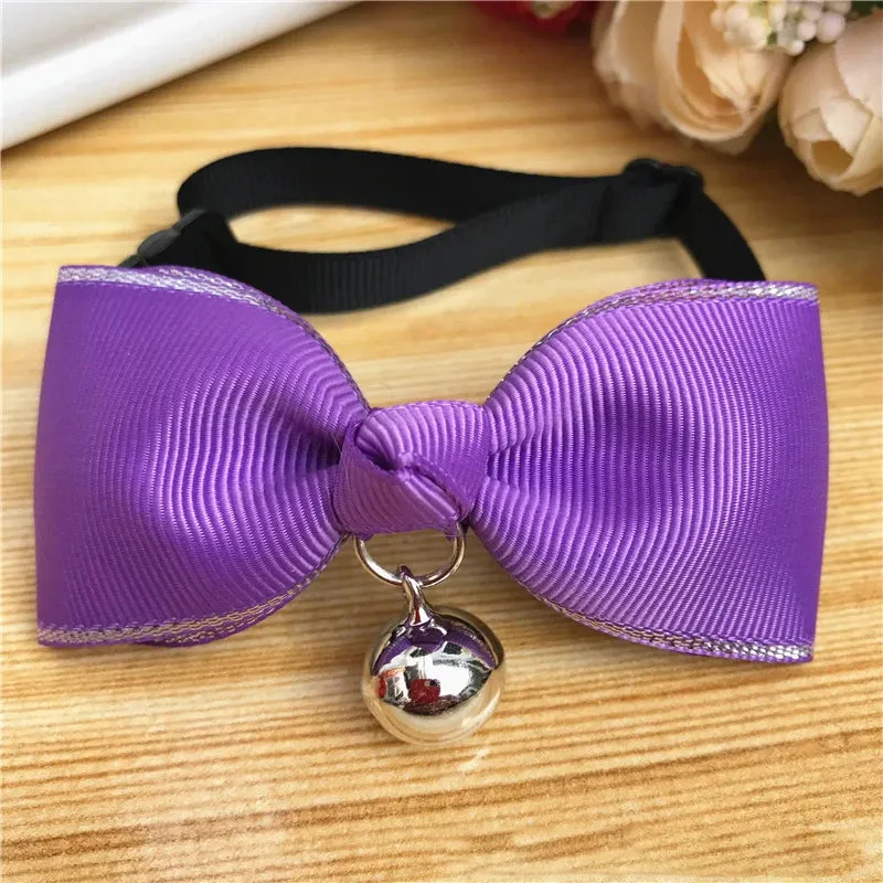 Cute Bow Tie for Dogs & Cats – Adjustable Summer Style Collar, Pet Accessories