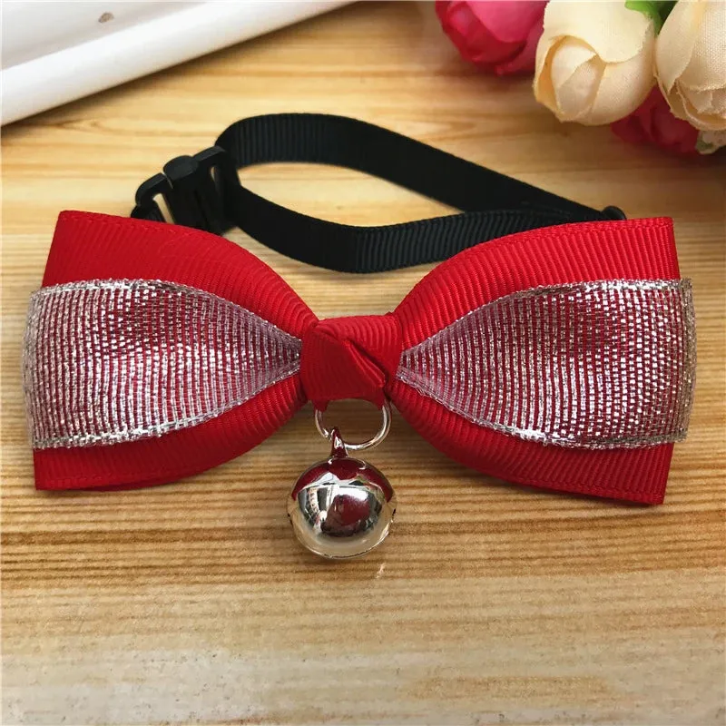 Cute Bow Tie for Dogs & Cats – Adjustable Summer Style Collar, Pet Accessories