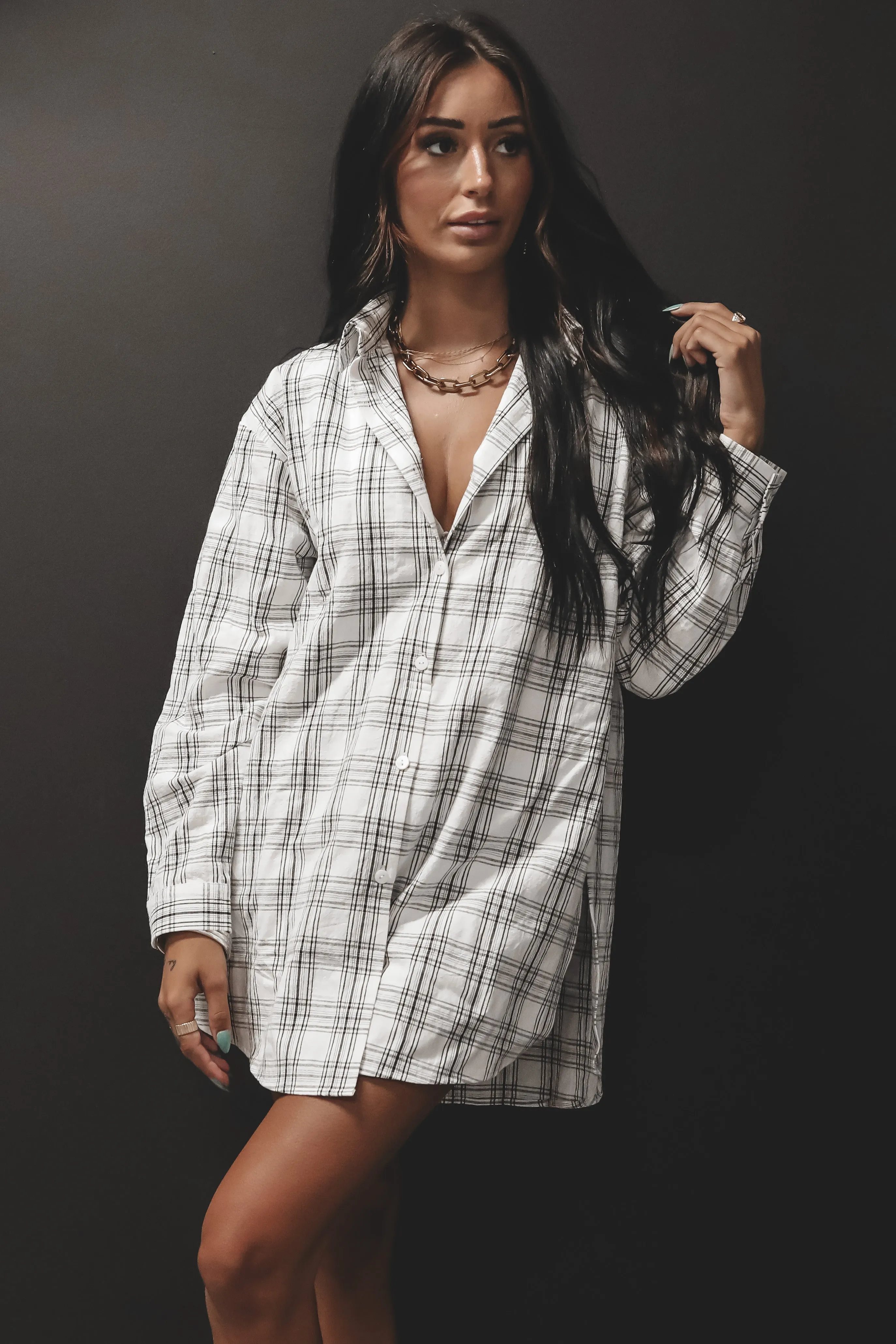 Cute Girl Cute Oversized Flannel Romper