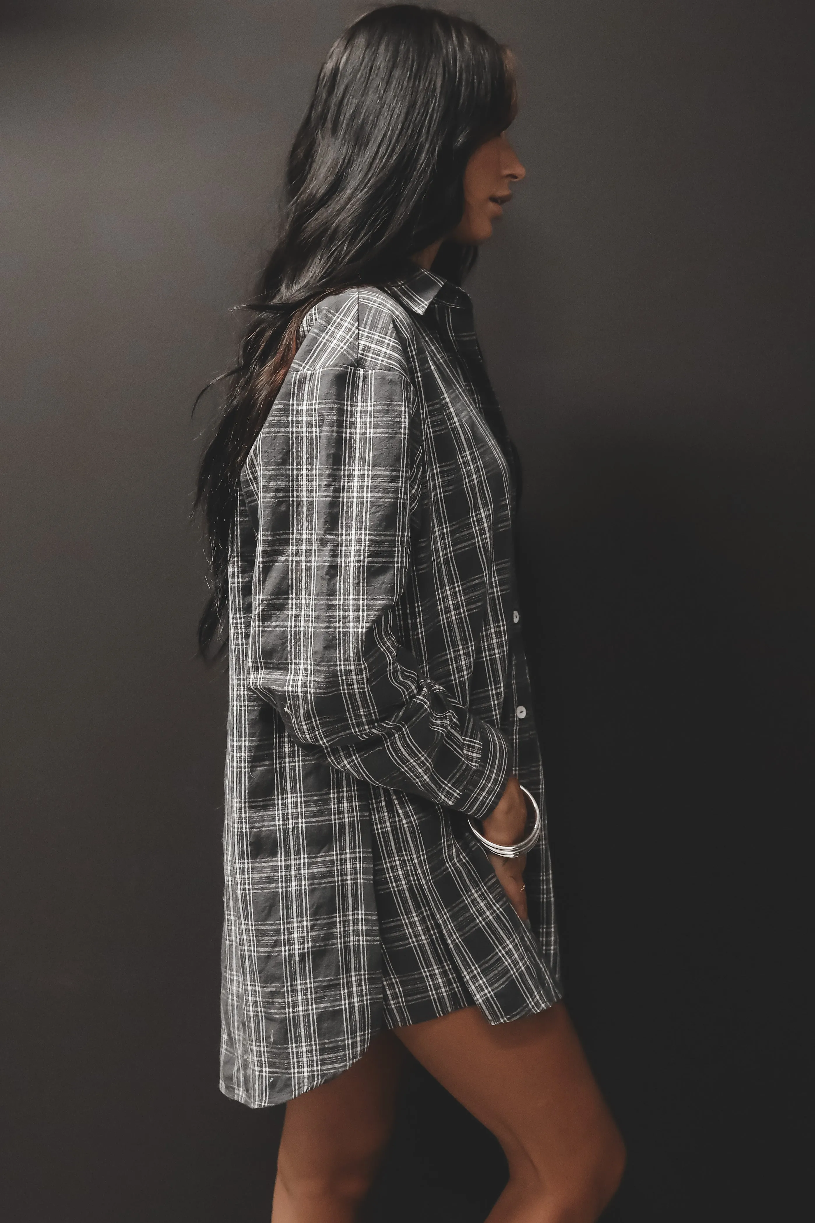 Cute Girl Cute Oversized Flannel Romper