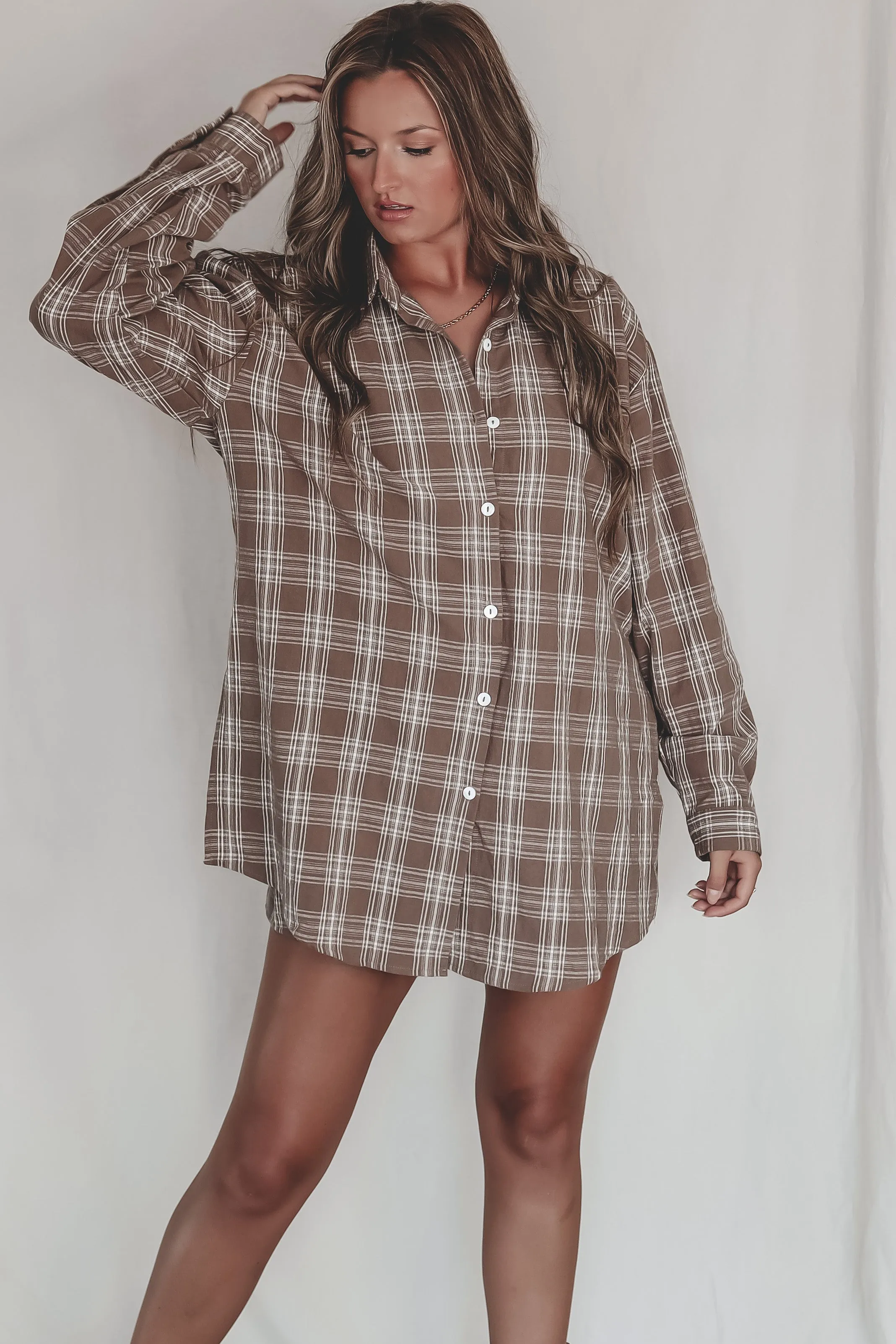 Cute Girl Cute Oversized Flannel Romper