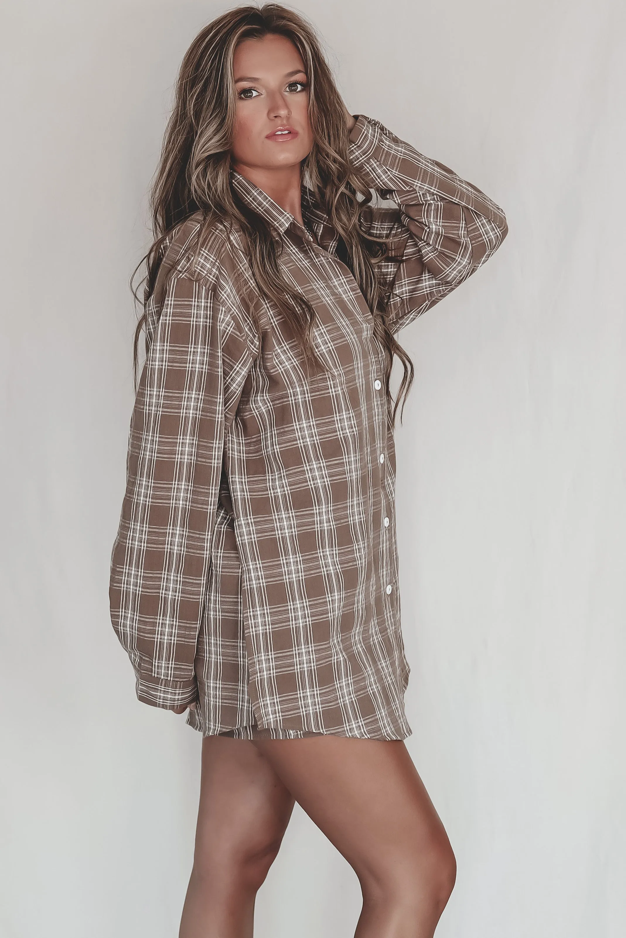 Cute Girl Cute Oversized Flannel Romper