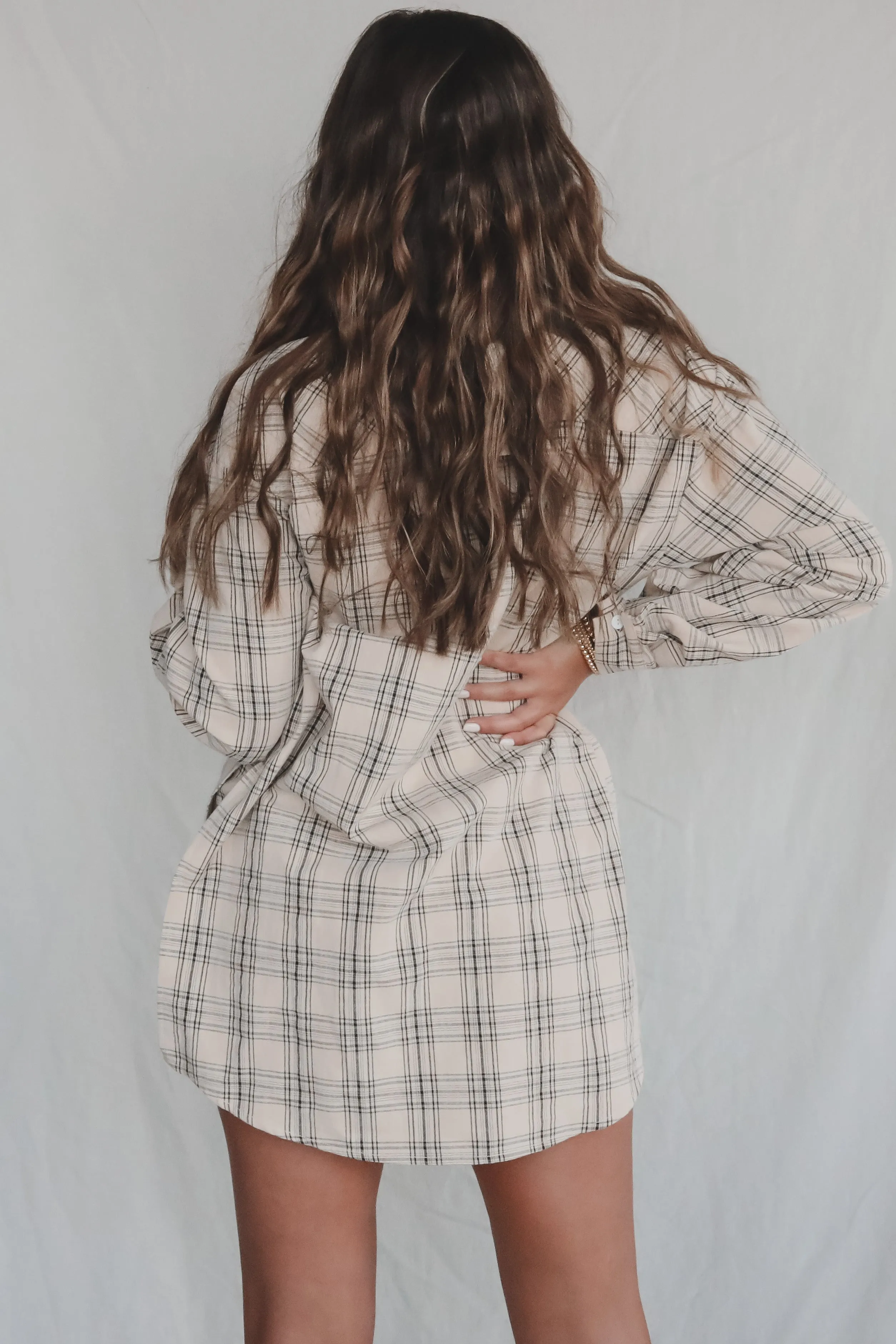 Cute Girl Cute Oversized Vanilla Mocha Flannel Romper