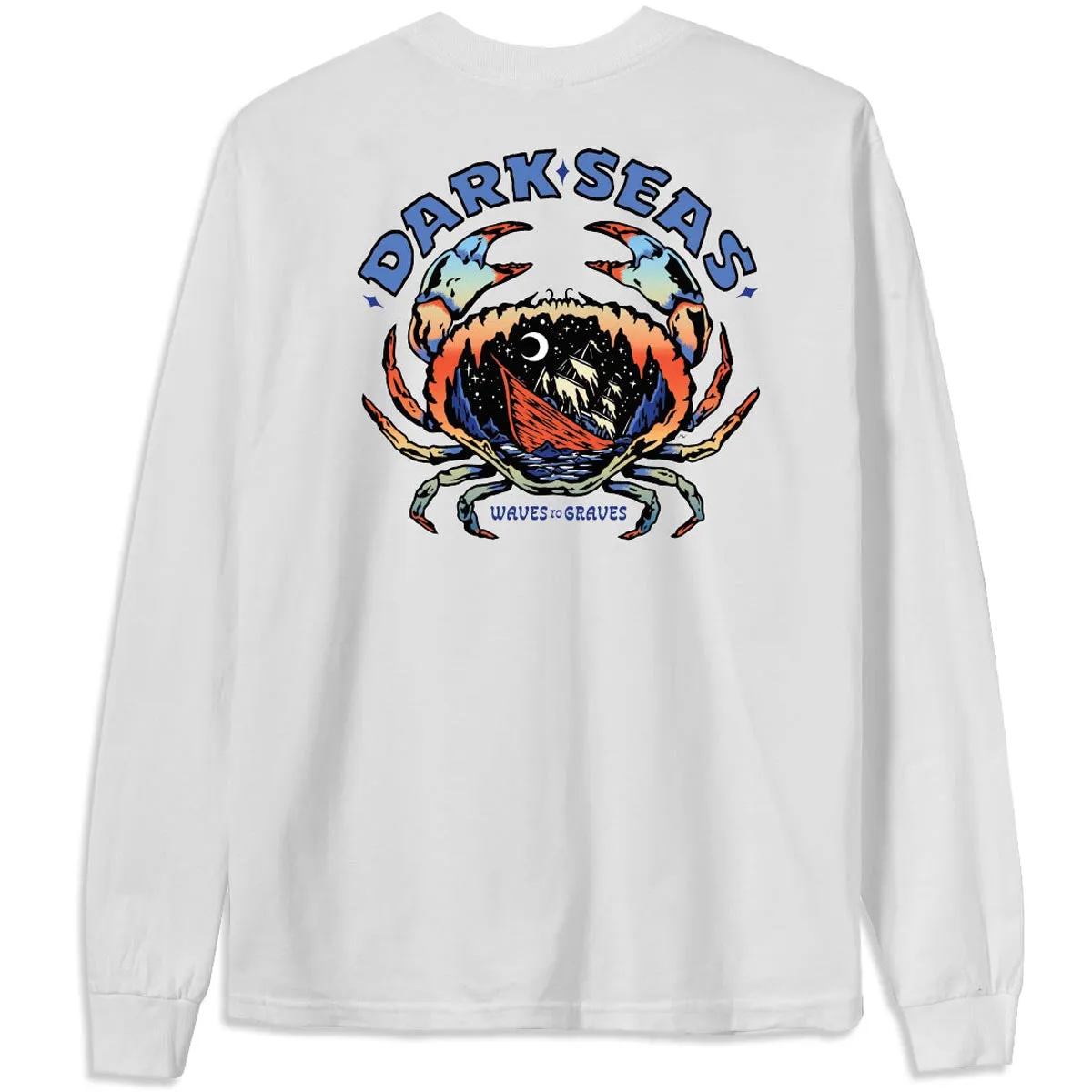 Dark Seas Outer Reef Long Sleeve T-Shirt - White