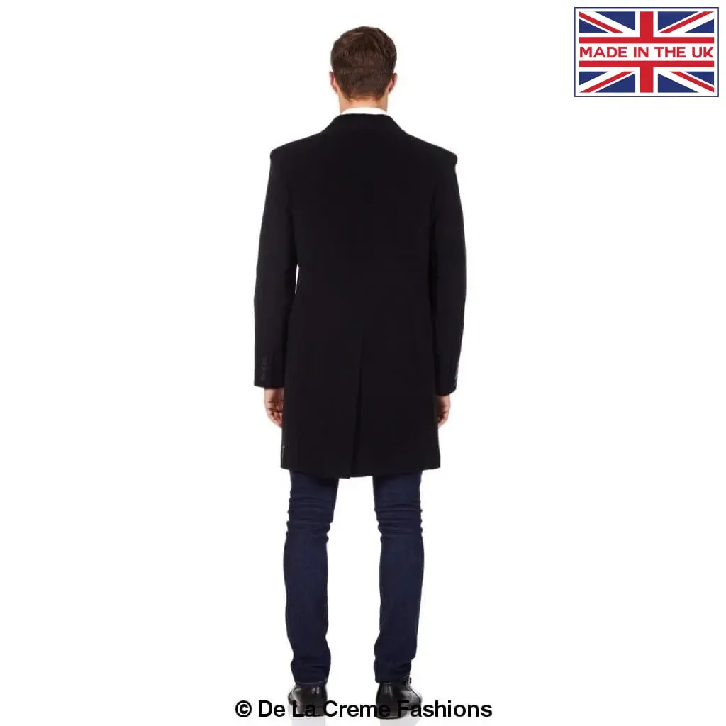 De La Creme MAN - Wool Blend Single Breasted Retro Mod Coat