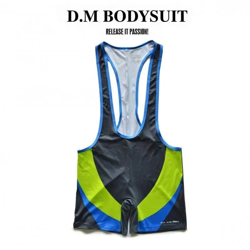 D.m Men's bodysuit jumpsuit