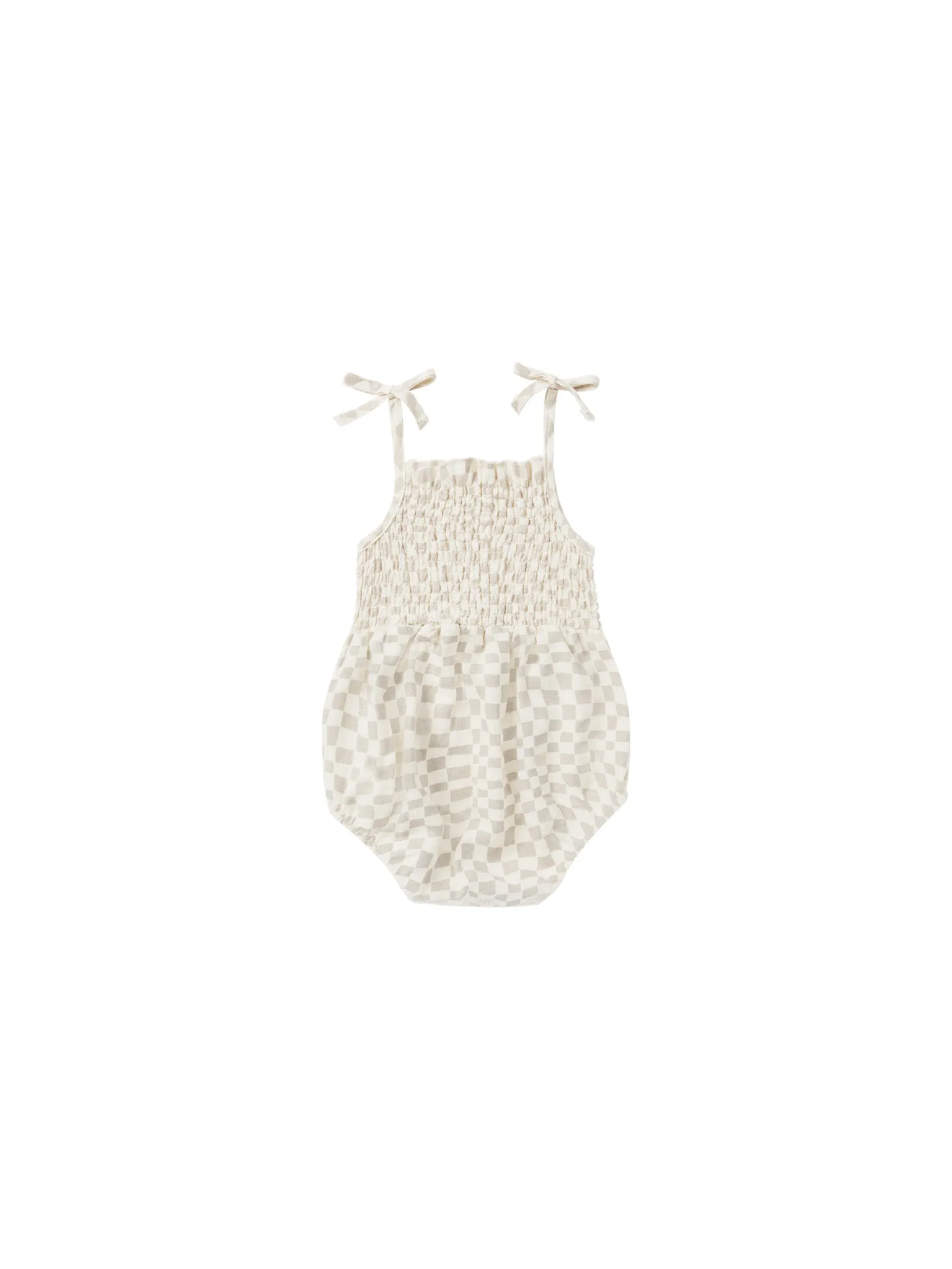 Dove Check Kaia Romper