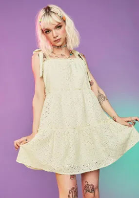 Dude Gimme Some Sugar Eyelet Babydoll Dress