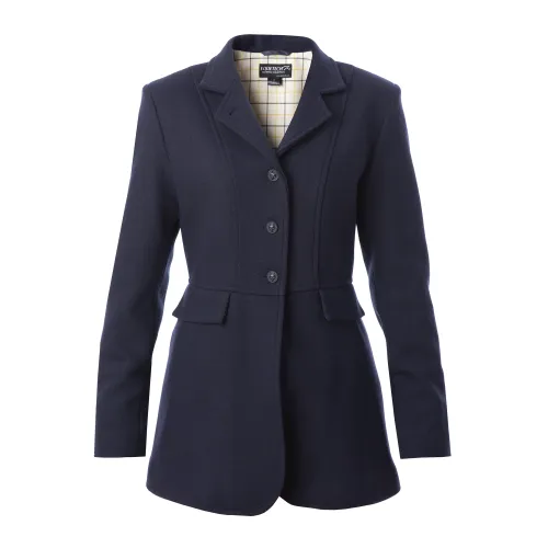 Equetech Ladies Hunt Wool Coat-Navy