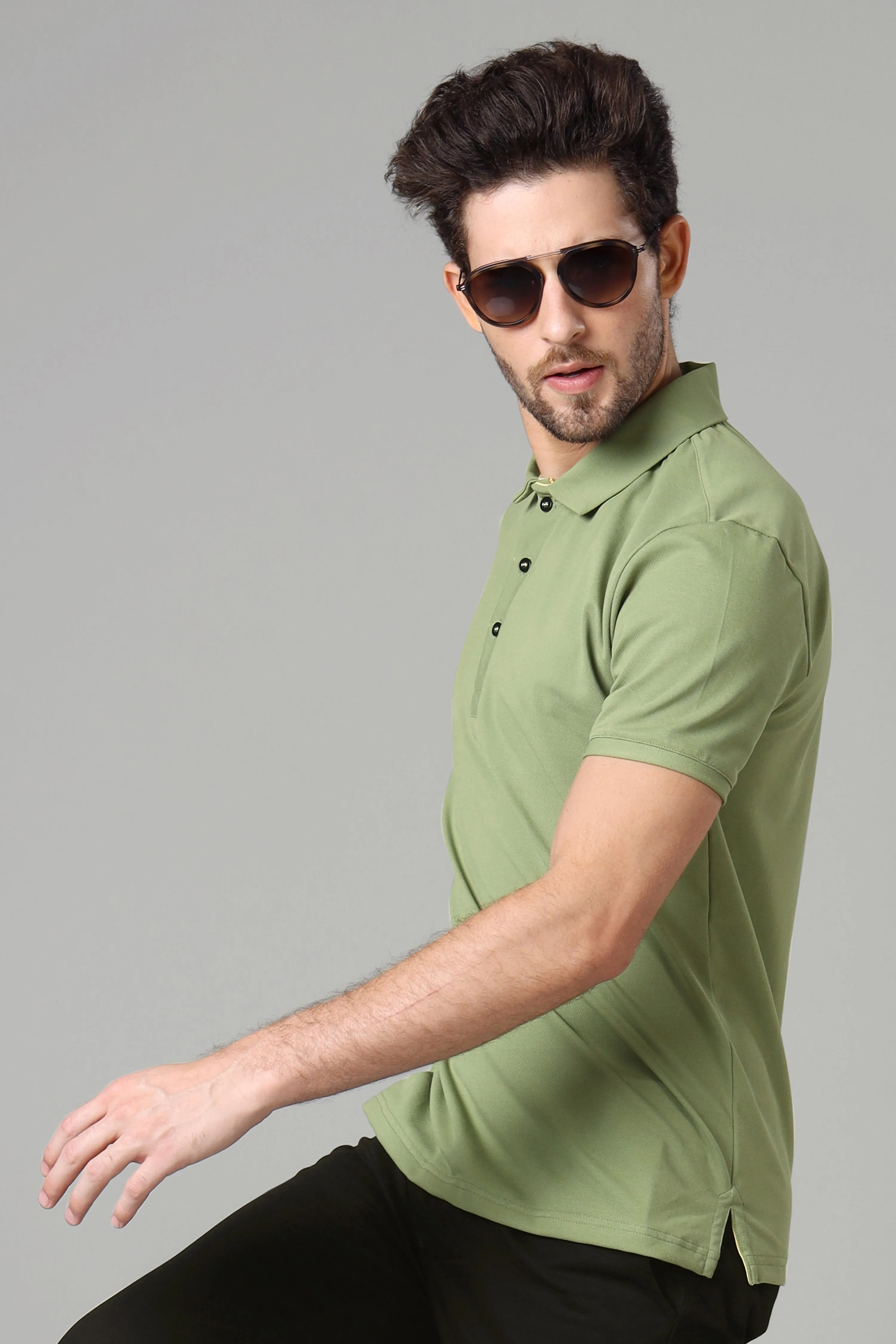 Exclusive Fern Green Polo T-Shirt For Men