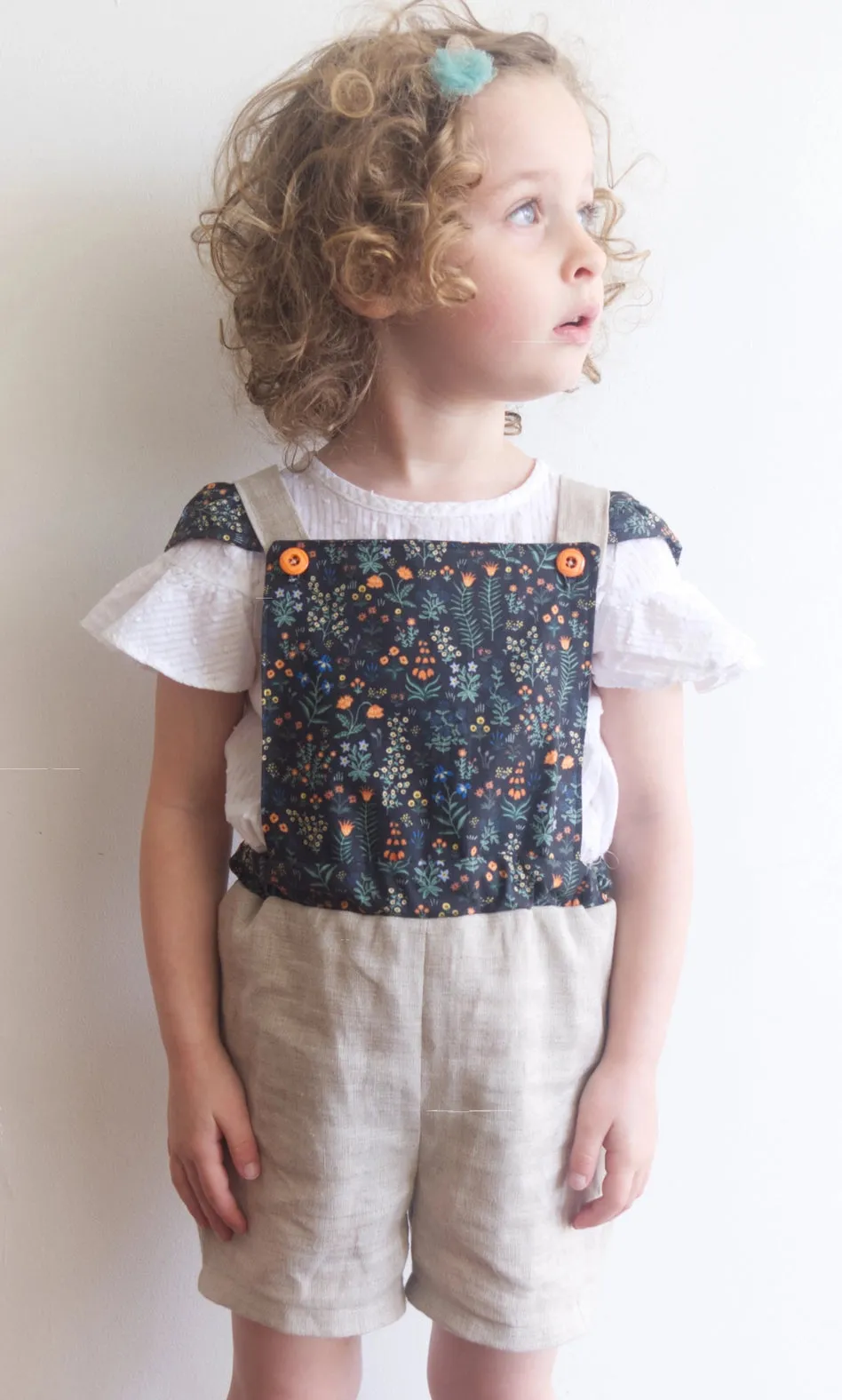 Fionna Hanna Romper  Pattern, little kids sizes 1-6