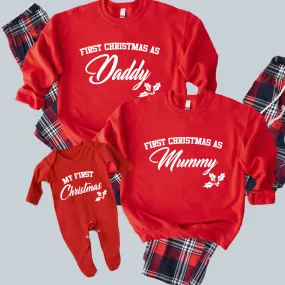 First Family Christmas Sweatshirt & Rompersuit Yuletide Pyjama Set