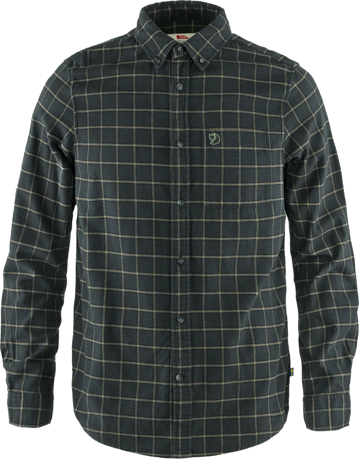 Fjällräven Men&#x27;s Övik Flannel Shirt Dark Grey | Buy Fjällräven Men&#x27;s Övik Flannel Shirt Dark Grey here | Outnorth