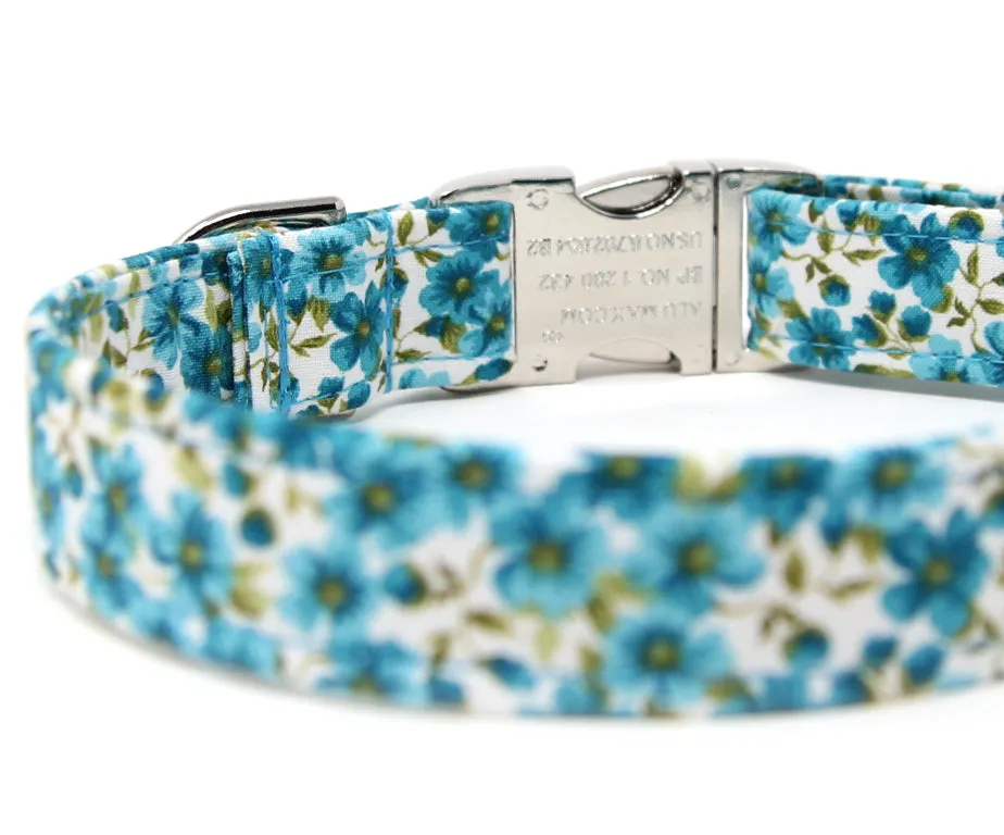 Flower Collar Turquoise Meadow