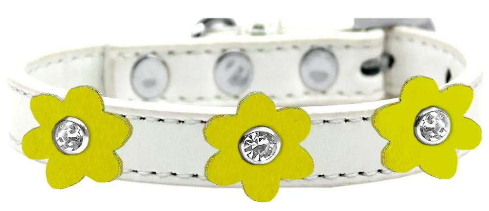 Flower Premium Collar White With Yellow Flowers Size 20