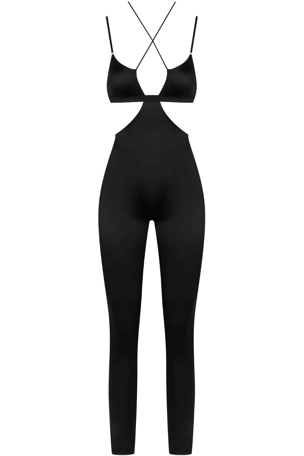 French Kiss Strap Jumpsuit Black