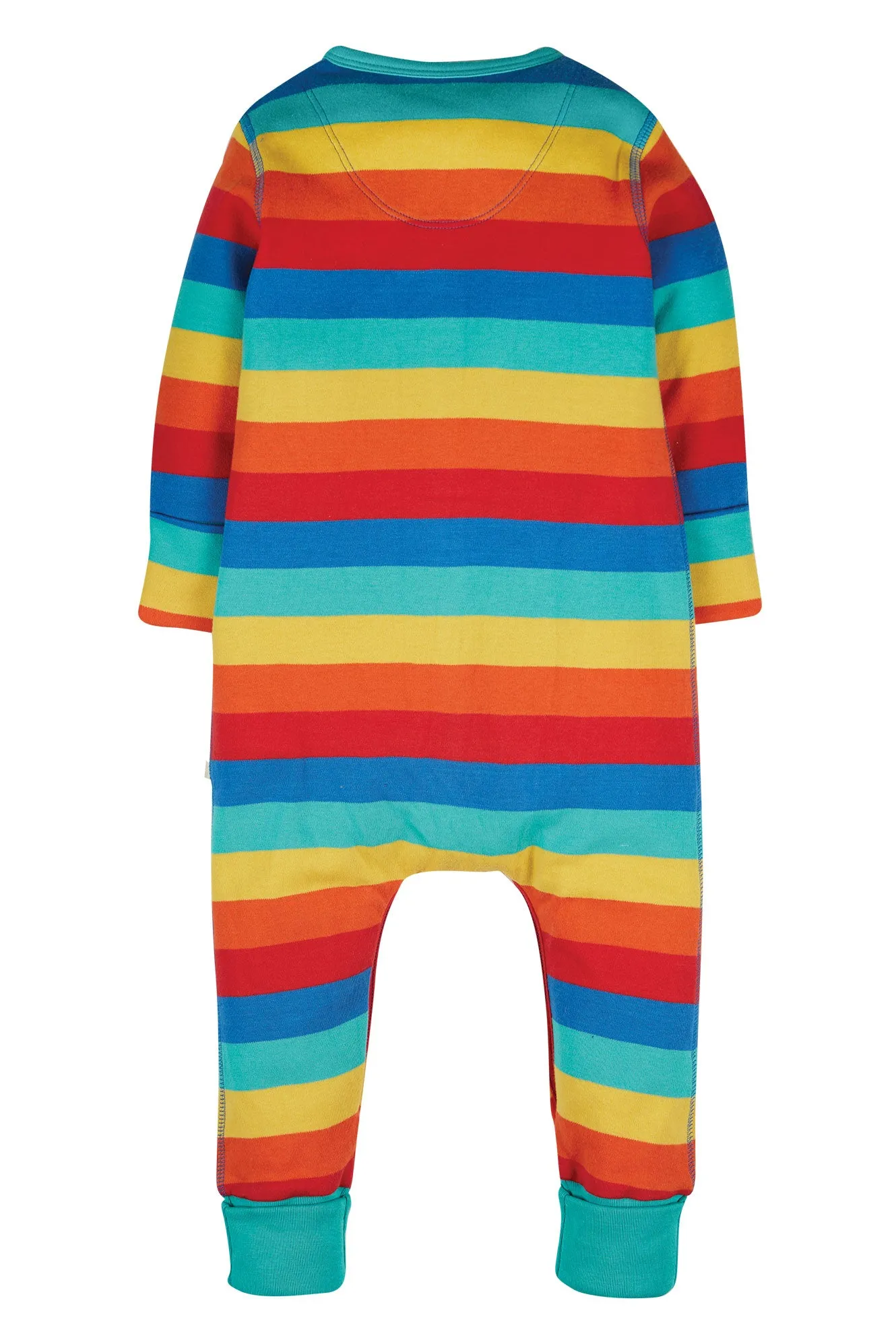 Frugi Rainbow Stripe Riley Romper