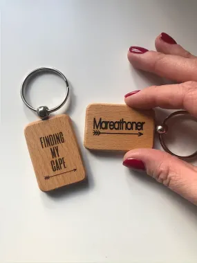 Gift - Mareathoner Finding My Cape Keychain