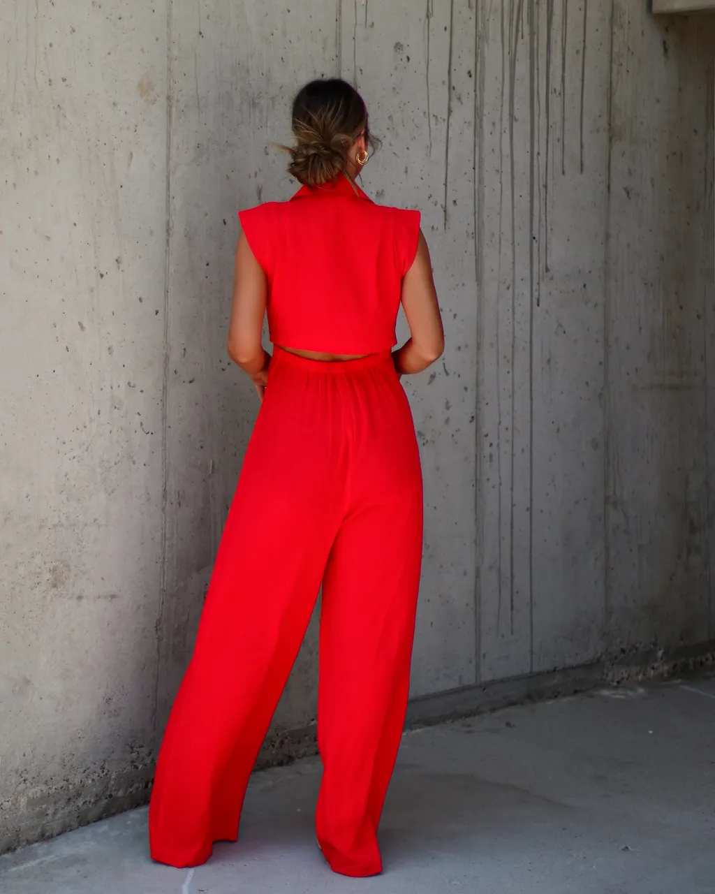 Ginnay Collared Button Front Jumpsuit