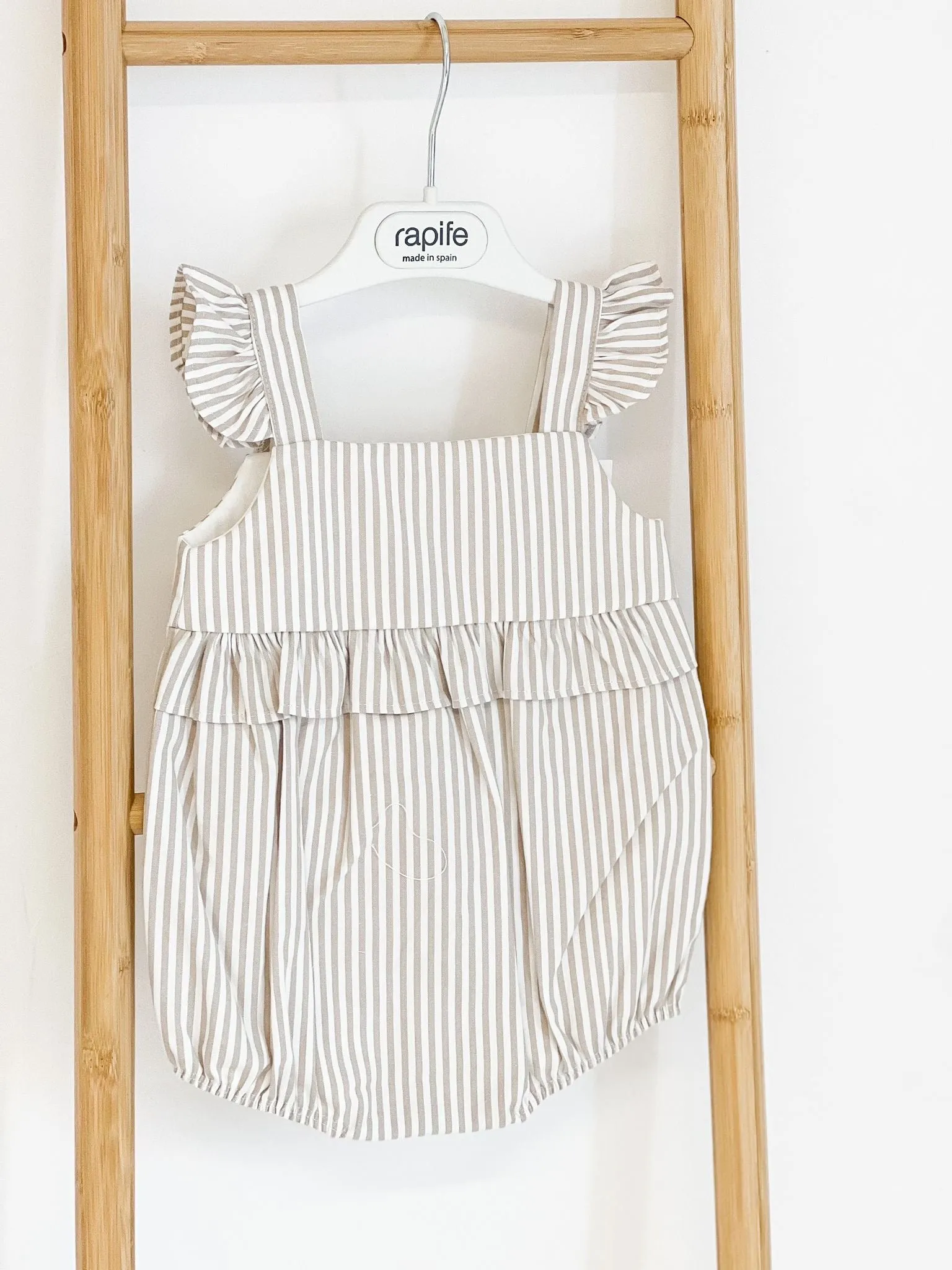 Girls Rapife Camel Stripe Romper