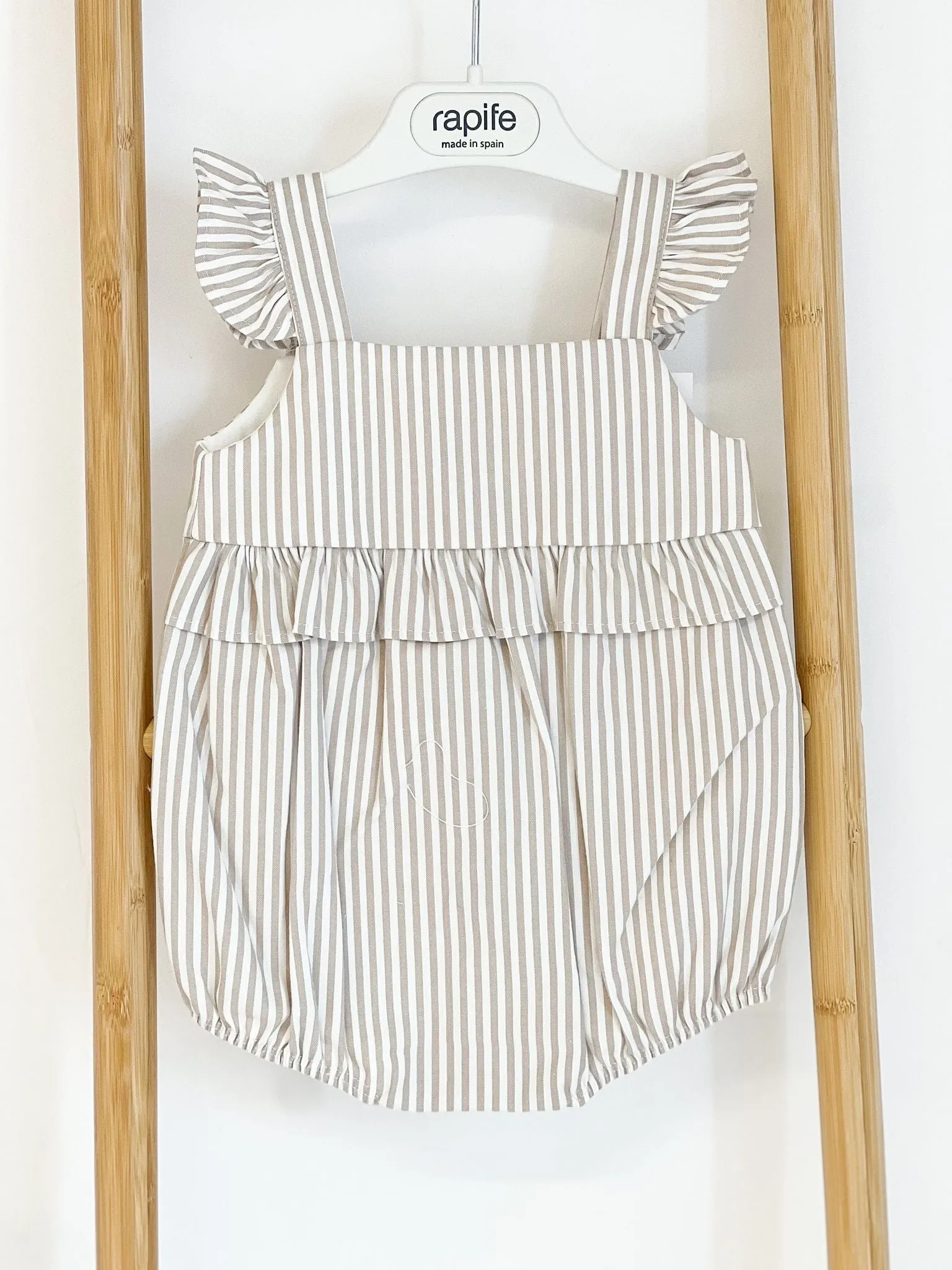 Girls Rapife Camel Stripe Romper