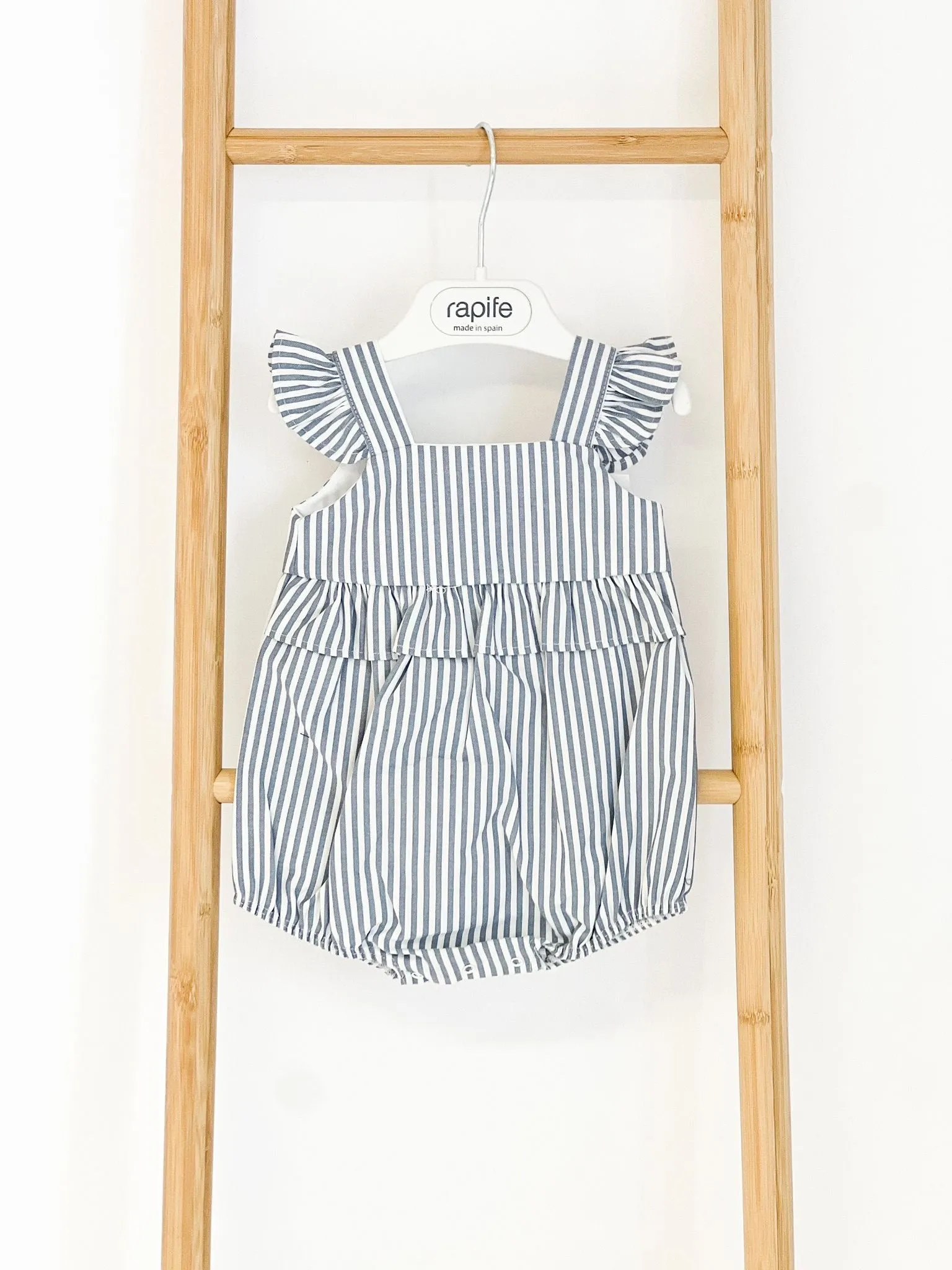 Girls Rapife Dark Blue Stripe Romper