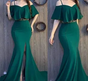 Graduation dress Green Prom Dresses Formal Wedding Evening Party Dresses For Graduation    fg2861