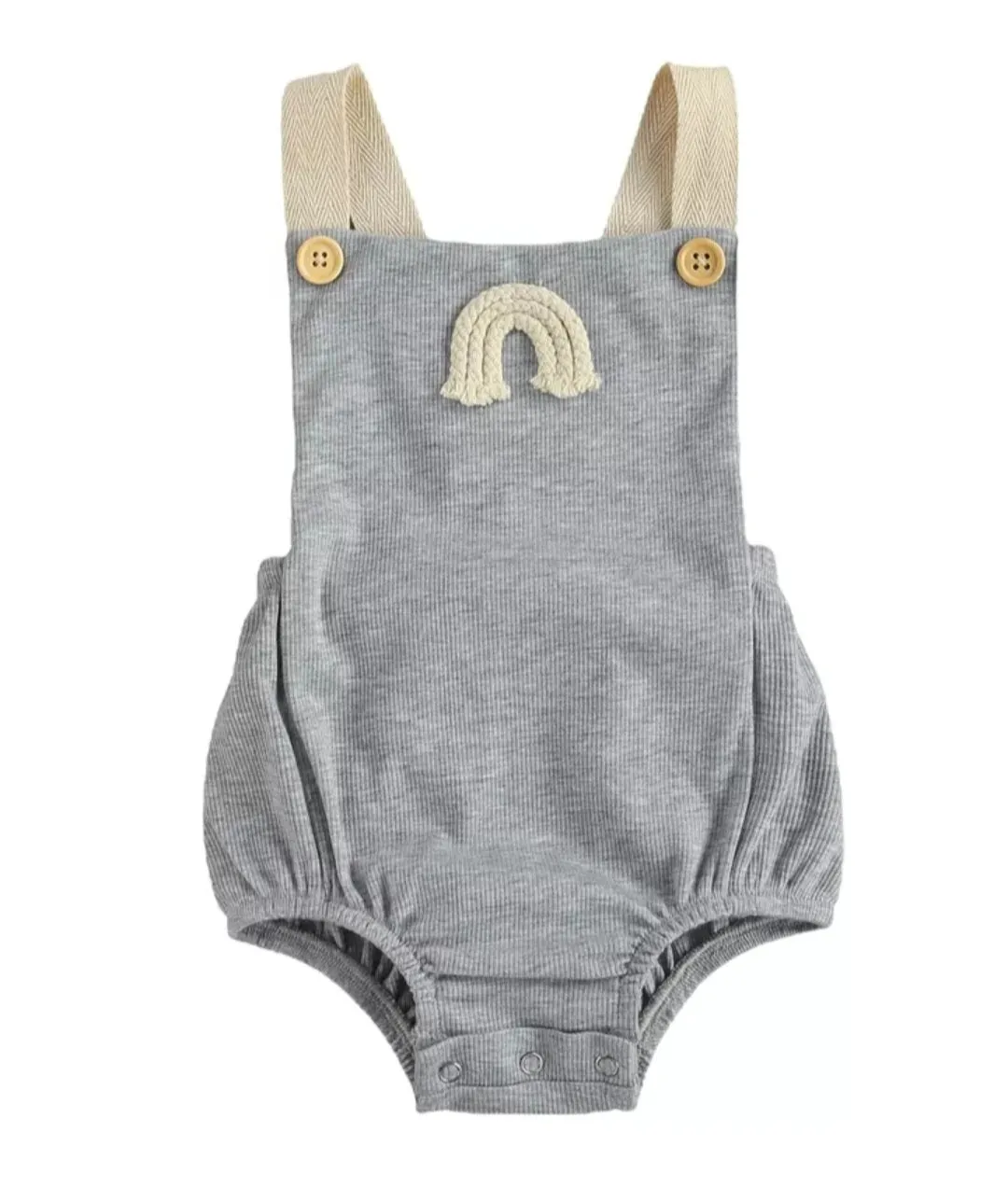 Gray Rainbow Romper Gender Neutral#2000148