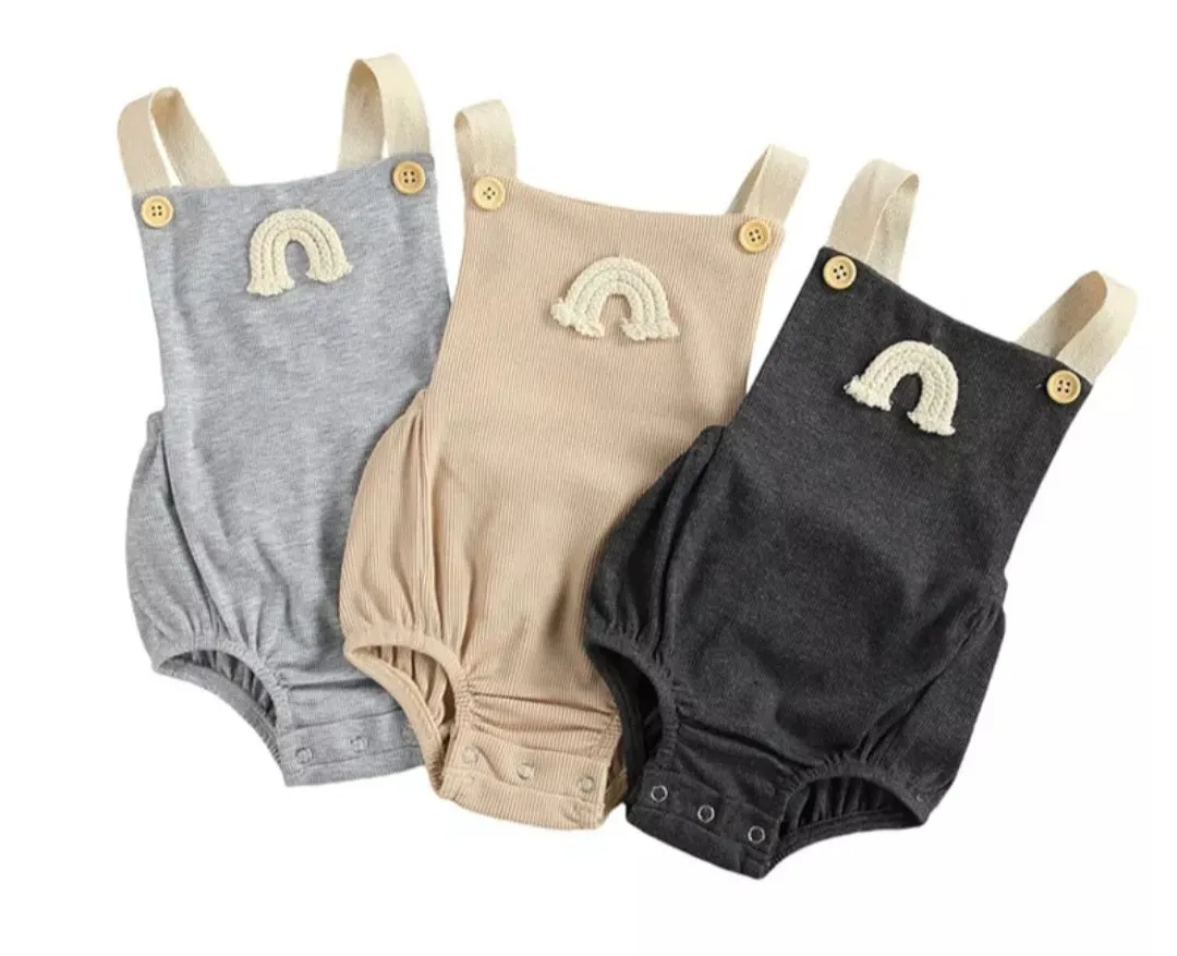 Gray Rainbow Romper Gender Neutral#2000148