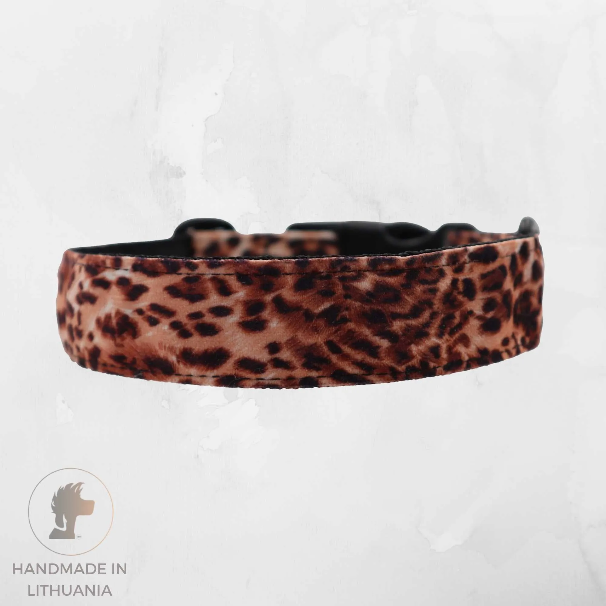 Handmade Dog Collar | Wild Leopard  | Width: 15-20-25-30 mm