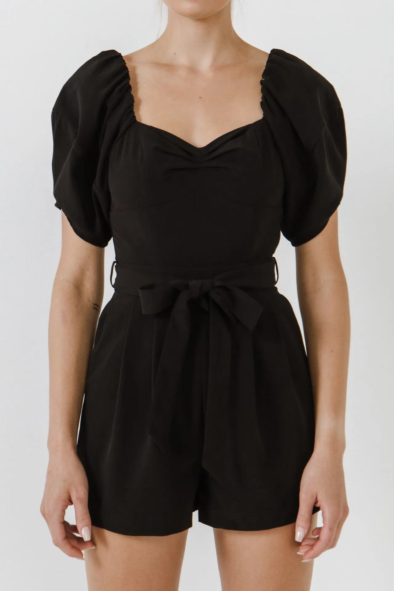 Heart Neckline Romper