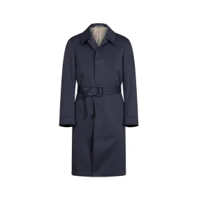 HENRY SARTORIAL X CARUSO Trench Coat DARK NAVY REG