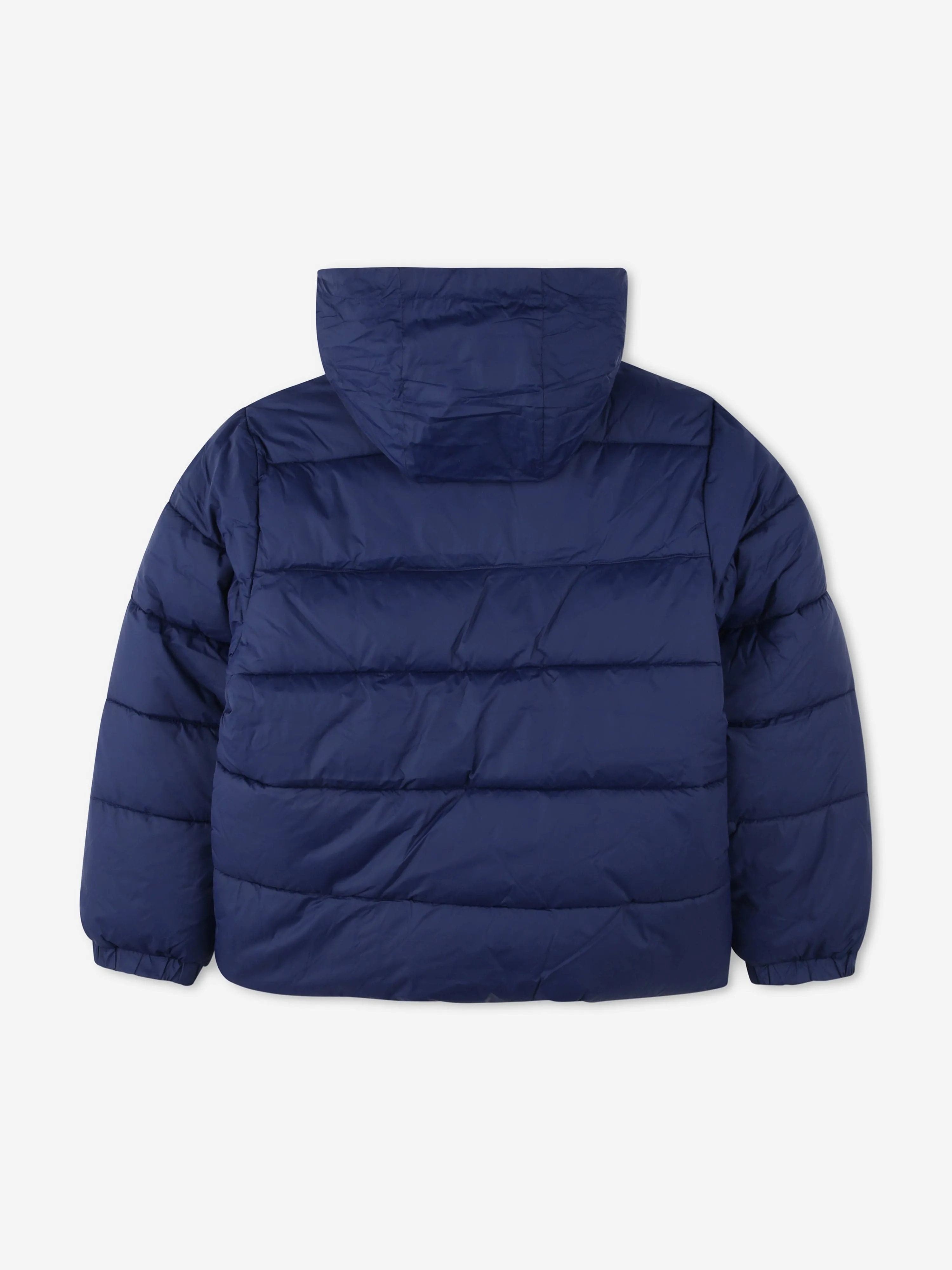 Hugo Boys Logo Puffer Jacket in Blue