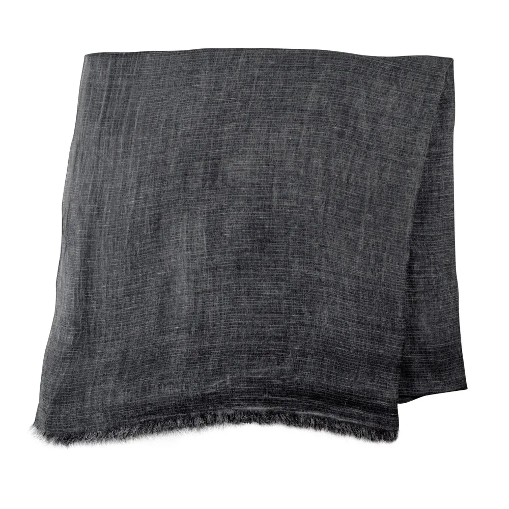 Indispensable Linen Wrap in Off-Black