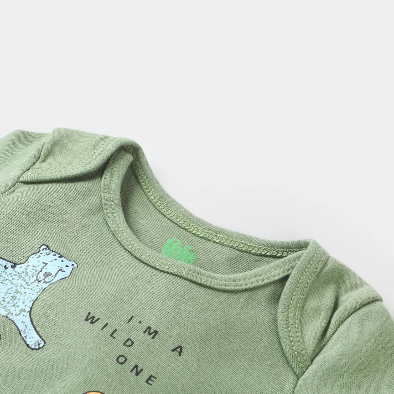 Infant Romper Im a Wild One  - Jade Green