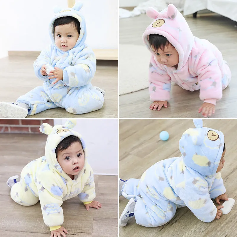 Infants thicken one-piece romper