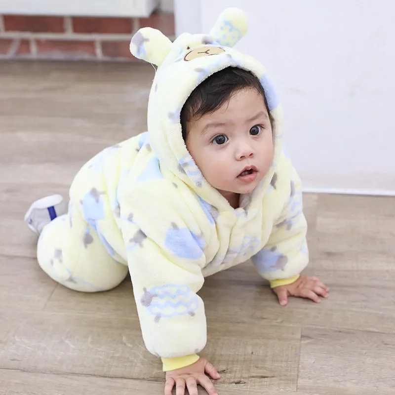 Infants thicken one-piece romper