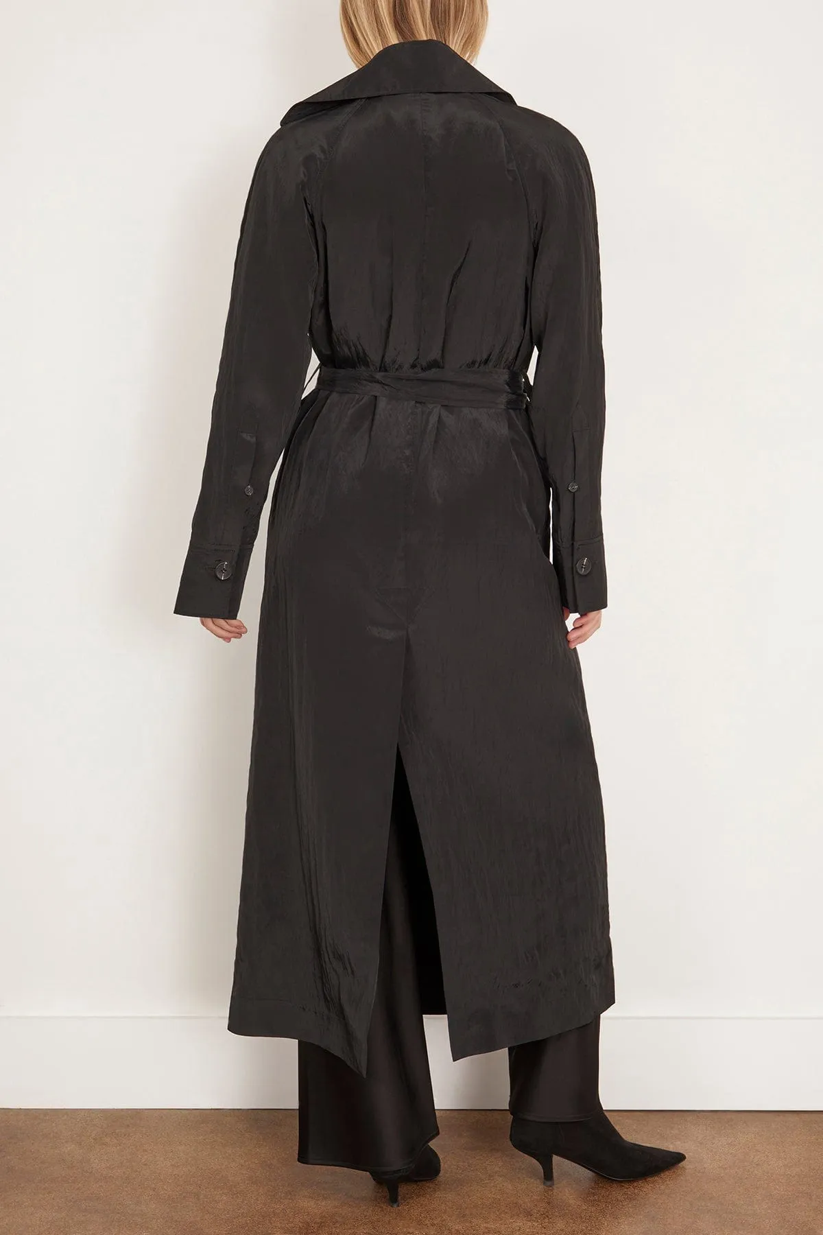 Ives Trench Coat in Black