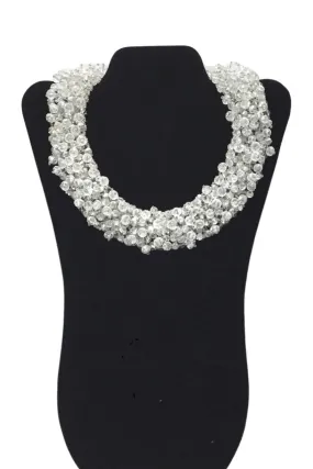 Jackie Jones Clear Crystal Collar Necklace