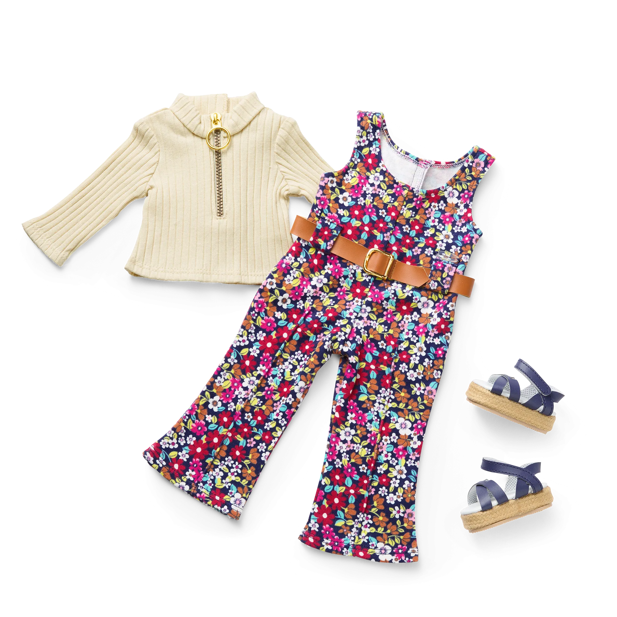 Julie’s™ Floral Jumpsuit for 18-inch Dolls (Historical Characters)