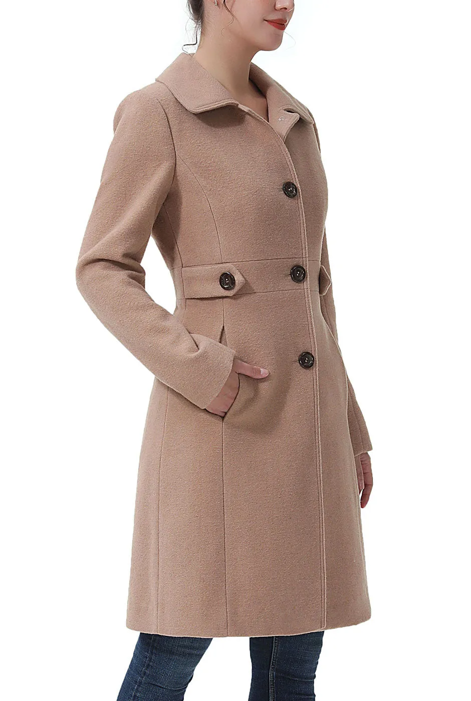 Kimi   Kai Women's "Heather" Wool Walking Coat