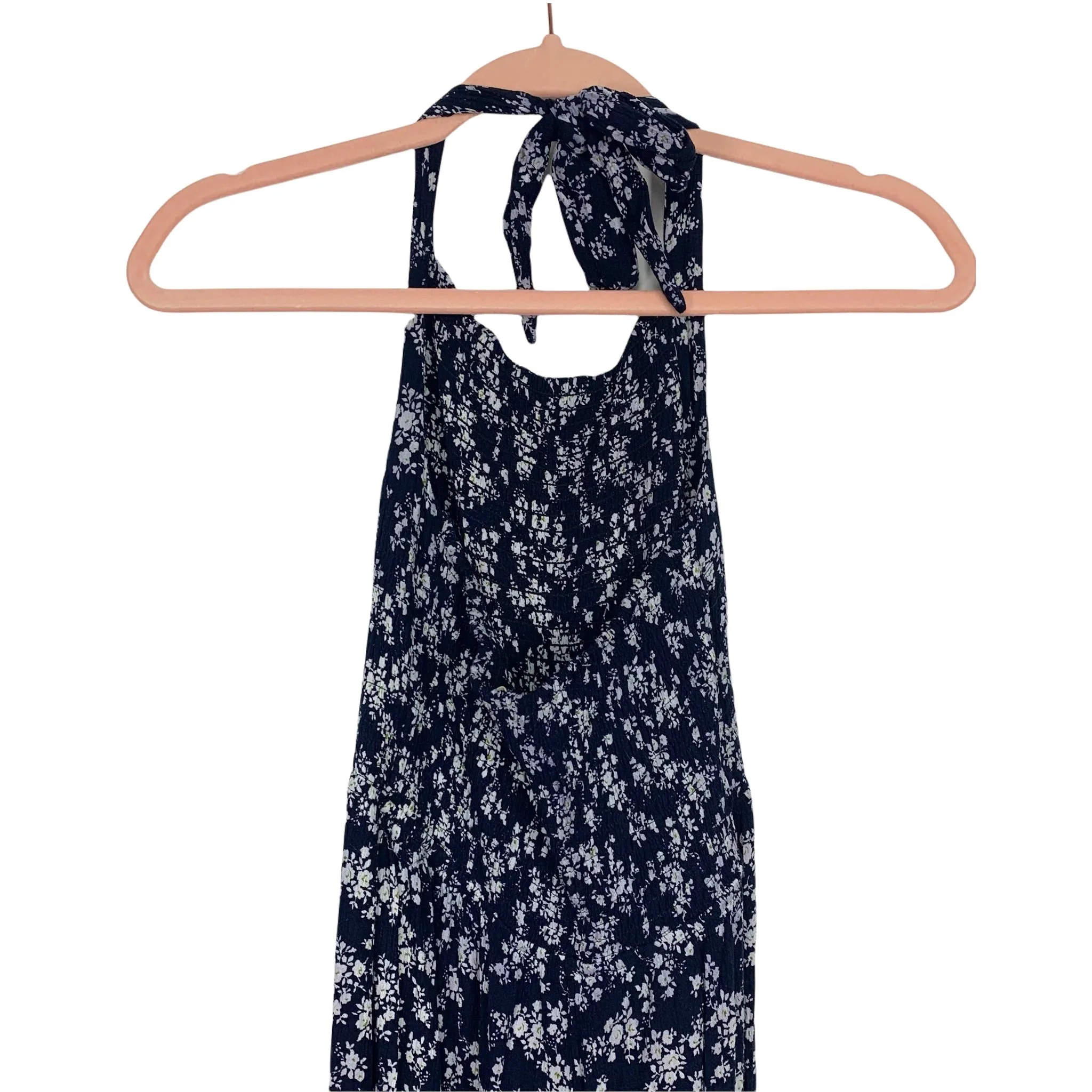 Kye Mi Blue Floral Halter Jumpsuit- Size S